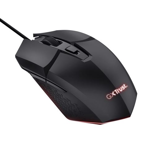 Trust GXT 109 FELOX - Souris - éclairé, jeu - 6 boutons - filaire - USB - noir