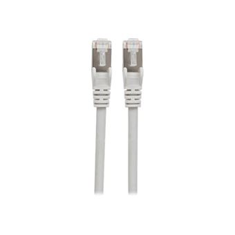 Intellinet Network Patch Cable, Cat6A, 10m, Grey, Copper, S/FTP, LSOH / LSZH, PVC, RJ45, Gold Plated Contacts, Snagless, Booted, Lifetime Warranty, Polybag - Verbindingskabel - RJ-45 (M) naar RJ-45 (M) - 10 m - SFTP, PiMF - CAT 6a - IEEE 802.3af - halogee - 1