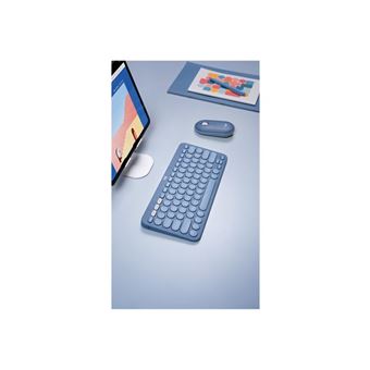 Logitech K380 Multi-Device Bluetooth Keyboard for Mac - Clavier - sans fil - Bluetooth 3.0 - AZERTY - Français - myrtille