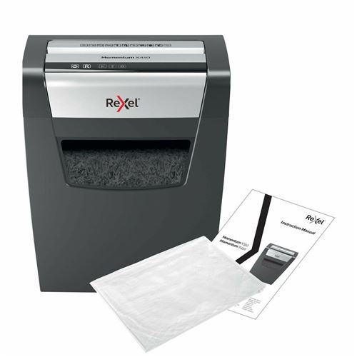 Rexel Momentum X410 Destructeur De Documents Destruction Par Particules 4 X 28 Mm 23 L Nombre De Pages (Max.): 10 Niveau De Sécurité 4 Détruit Également Les