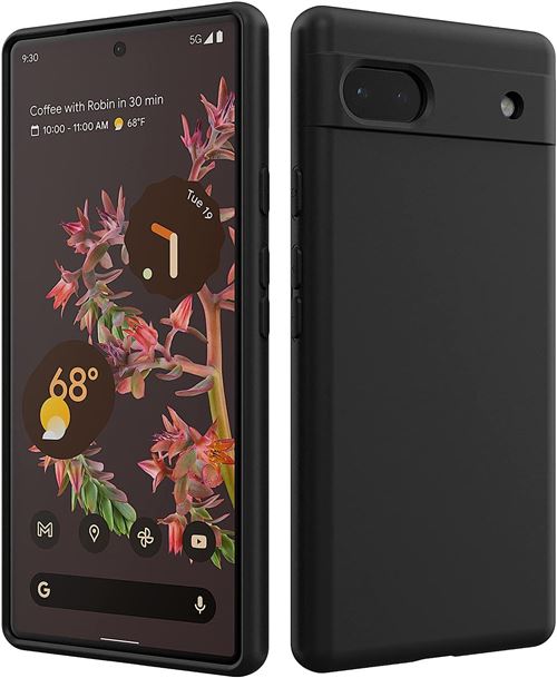 Coque Silicone Couleur Noire Pour Google Pixel 7A Little Boutik®