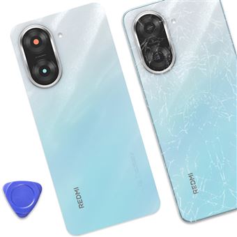 Cache Batterie Arrière Vitré Premium Bleu Ciel Pour Xiaomi Redmi 9AT – Neuf