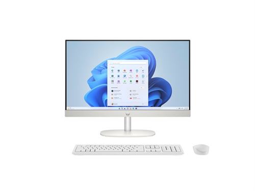 HP PC Tout En Un  24-CR0089NF / 23,8"" Full HD / AMD Ryzen 7-7730U / 16 Go RAM / 512 Go SSD