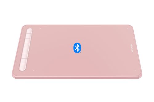 Tablette Graphique Sans Fil XPPen Deco MW Bluetooth 8x5 Pouces avec Stylet à Puce Intelligente X3 à 8192 Niveaux - Rose