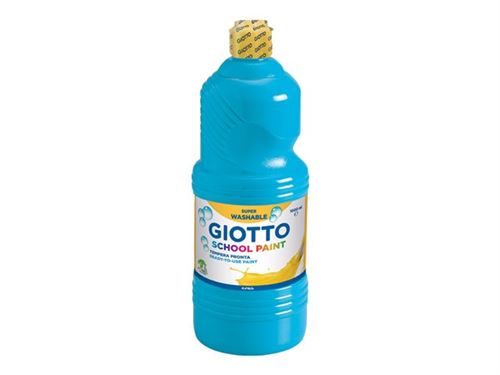 GIOTTO SCHOOL - Peinture - peinture à tempera - cyan - 1 L