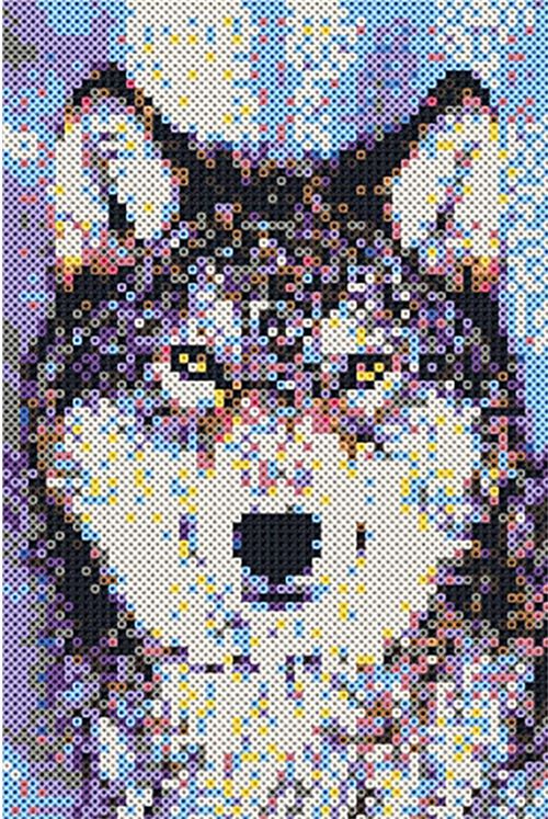 SES Creative- Loup Perles &agrave; Repasser, 06001