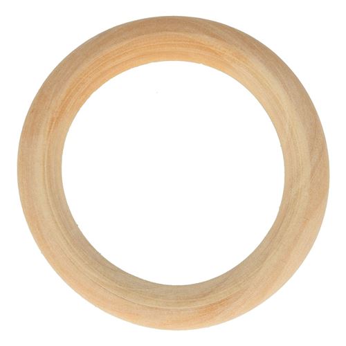 Non Communiqué Beige 3 Anneaux En Bois 7 Cm