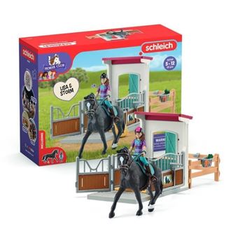 Horse Box Lisa Et Storm, Figurine Cheval Et Accessoires, Schleich 42709 Horse Club, Des 5 Ans - 1