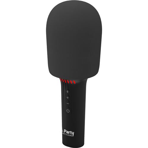Micro Karaoké Bluetooth Party KAMIC-STAR avec haut-parleur Noir + Changeur de voix