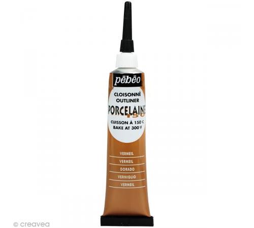 P&eacute;b&eacute;o Cloisonn&eacute; Vermeil - Porcelaine 150, Tube de 20 ML