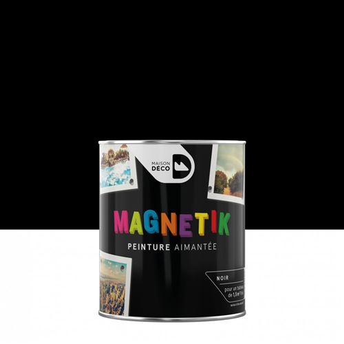 Peinture magnétique noir satin MAISON DECO Magnétik c'est génial ! 0.5 l