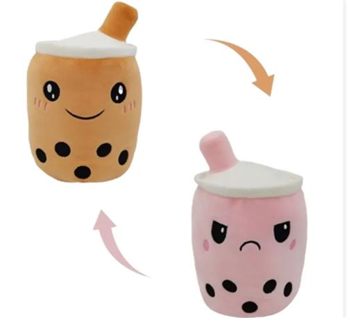 Homadict Rose Peluche Réversible Bubble Tea - Image 2