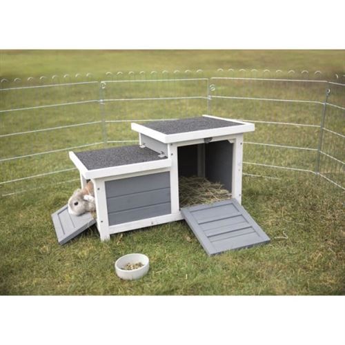 Comparer les prix de TRIXIE Clapier Habitat Natura 70 43 45 cm Avec deu entrées et Pour lapin