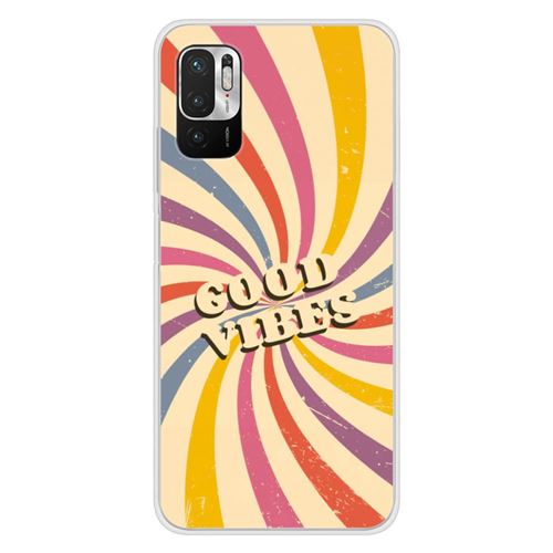 Coque en silicone imprimée compatible Xiaomi Redmi Note 10 Redmi Note 10S Good vibes