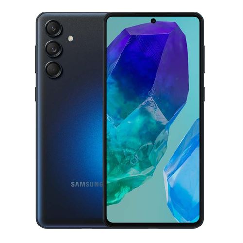 Smartphone Samsung Galaxy M55 noir RAM 8 Go stockage 128 Go