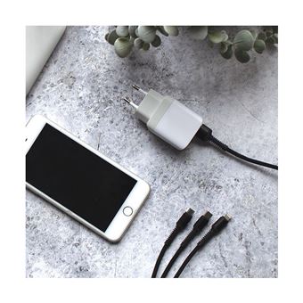 Chargeur secteur USB fast charge Livoo TEA265 Blanc