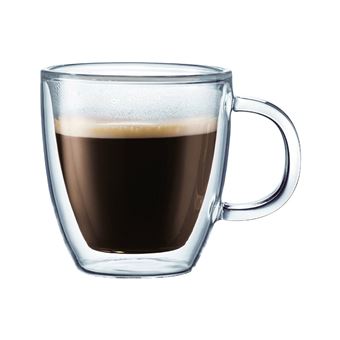 Atmosphera - 2 Tasses à café double paroi - Verre - Vaisselle