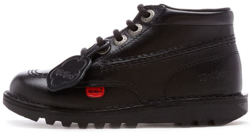 Kickers Kick Hi Core Infant Cuir Ankle Bottes en Noir 1KF0000408BTW