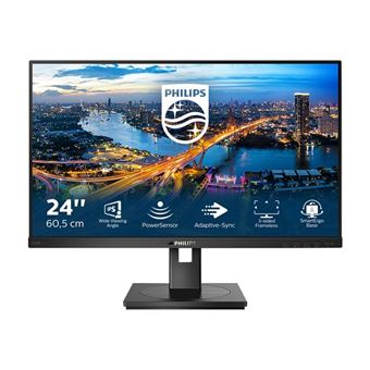 Philips B Line 242B1 - Écran LED - 24" (23.8" visualisable) - 1920 x 1080 Full HD (1080p) @ 75 Hz - IPS - 250 cd/m² - 1000:1 - 4 ms - HDMI, DVI-D, VGA, DisplayPort - haut-parleurs - texture noire