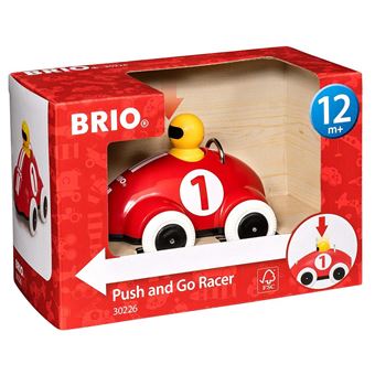 Brio 30226 Voiture de course push and go rouge - 1
