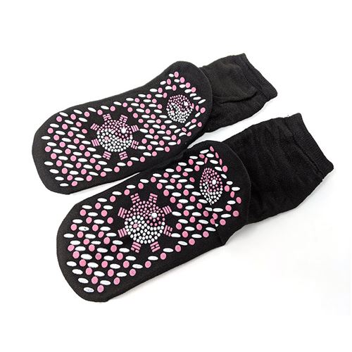 UMIWE 1 Paire Chaussettes thérapie magnétique pour santé Chaussettes  auto-chauffantes Noir