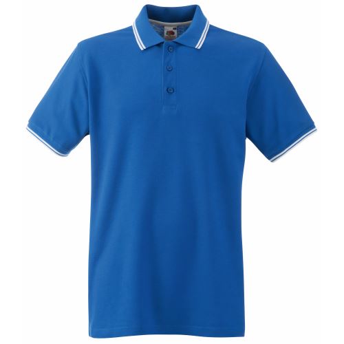 Polo à manches courtes Fruit Of The Loom pour homme (S) (Bleu royal/Blanc) - UTBC1378