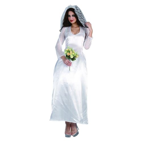 Bristol Novelty - Costume MARIEE - Femme (Taille unique) (Blanc) - UTBN200