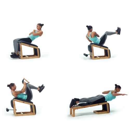 Triatrainer De Nohrd Banc A Abdos Club Sport Cuir Veritable