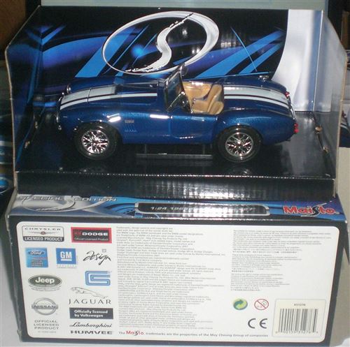 Maisto shelby cobra 427 1965 echelle 1 24