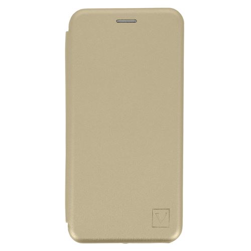 Étui pour Samsung Galaxy S21 Plus Porte-carte Support Vidéo Effet Satinée doré