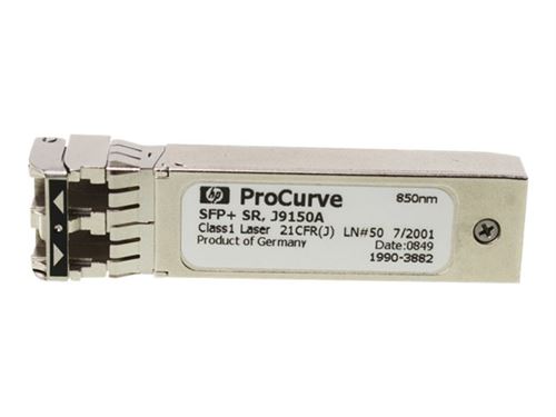 HPE X132 - Module transmetteur SFP+ - 10GbE - 10GBase-SR - LC/UPC multimode - jusqu'à 300 m - 850 nm - pour HPE 6120, 6600; ProLiant DL360p Gen8; HPE
