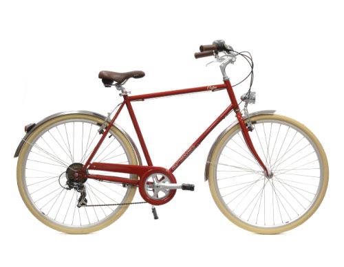 Velo De Ville 28 Arcade Coffee S6 Rouge Taille 56 Velos Achat Prix Fnac
