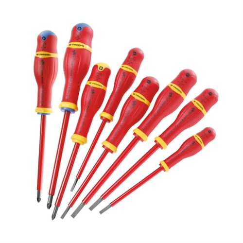 Jeux De 8 Tournevis Protwist Isolés 1000 Volts Facom - Atd.J8Ve