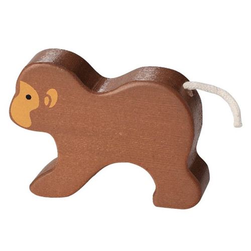 Everearth protagoniste singe brun 8x6x2 cm