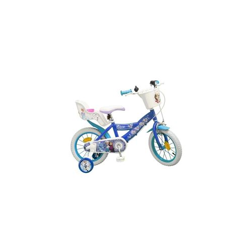 LA REINE DES NEIGES Vélo Enfant fille 14' - 4/7 ans  - Bleu
