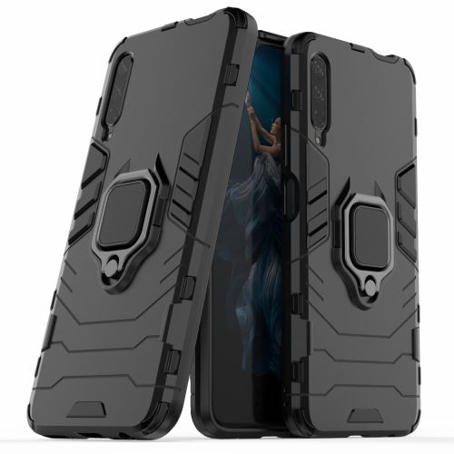 Coque en TPU garde hybride cool avec béquille noir pour votre Huawei Honor 9X