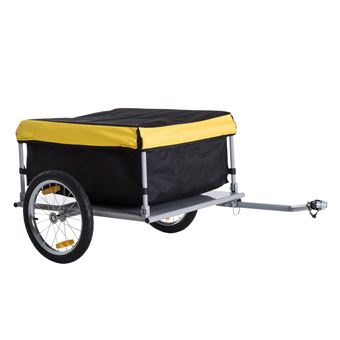 Unbekannt Remorque v/élo 69 x 73 x 18,5 cm Noir