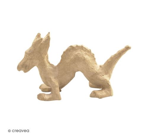 Dragon en papier mâché - 8 cm