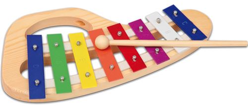 Bontempi xylophone corps bois plaques en métal