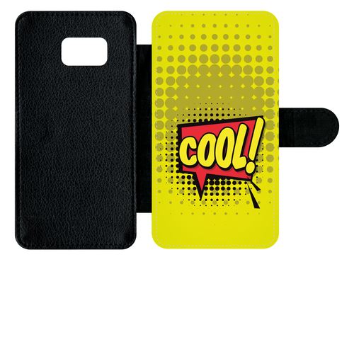Etui À Rabat Samsung Galaxy S6 Edge Plus Cool Fond Jaune