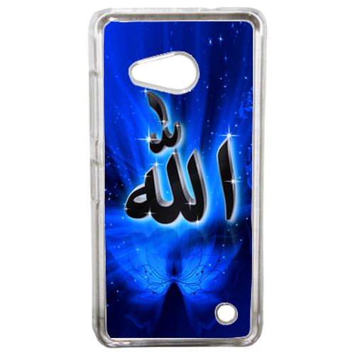 Coque Allah Religion Bleu Nuit Compatible Lumia 550 Transparent