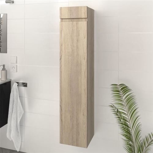 Luna Lima Colonne De Salle De Bain L 25 Cm Decor Chene Sonoma