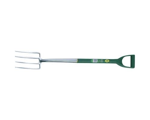 C.K G5141 Fourche de jardin avec poignée en D ergonomique pour le travail du sol et le désherbage - Image 3