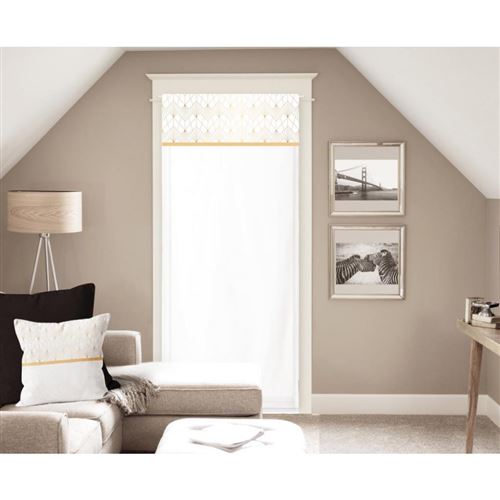 Voile pour porte fenêtre en coton 70x200 cm LUXURY impression Or, par Soleil d'ocre