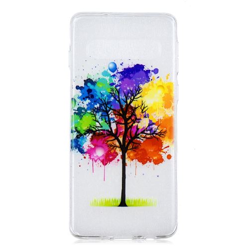 Coque en TPU impression de motifs arbre coloré pour votre Samsung Galaxy S10