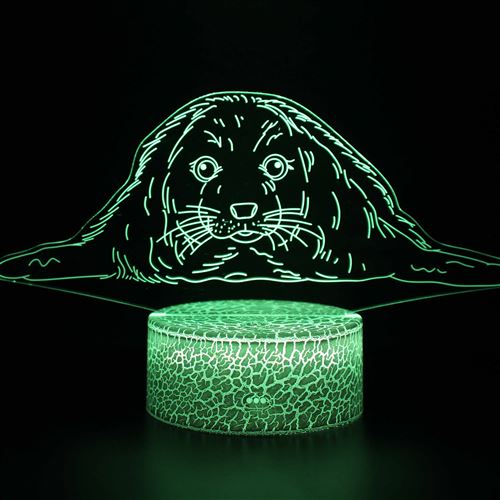 Stack - Veilleuse Enfant - Lampe 3D Tactile - Chien - 7 Couleurs - Image 2