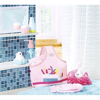 Ensemble De Bain Pour Poupée DeAO – Poupée 30 Cm, Baignoire Avec Douche à Pompe, 11 Accessoires Et 2 Tenues, Jeu De Rôle Educatif