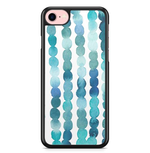 Coque Fifrelin pour iPhone 7 et iPhone 8 Motif Rubans Bleus Verts