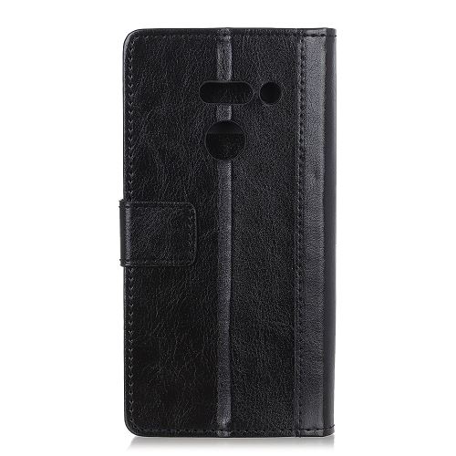 Etui en PU rivet décor cheval fou décor noir pour votre LG G8 ThinQ