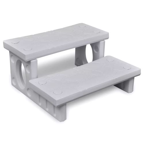 Marches de Spa Anti-dérapante 2 Etage Blanc